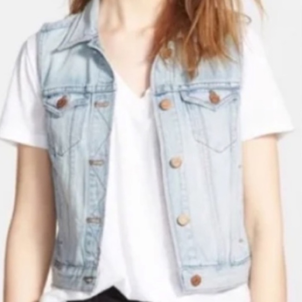 Madewell Denim Vest/Sleeveless Jacket, S